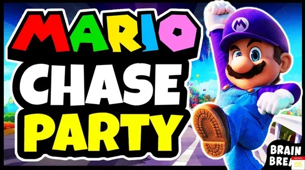 Super Mario Run Challenge - The Floor is Lava - Brain Break Chase